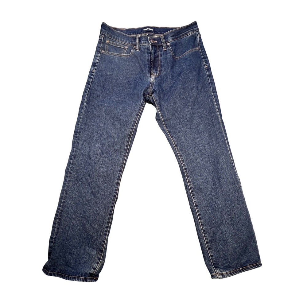 Lands End Blue Flannel Lined Traditional Fit Denim Jeans Mens 32x29 - Picture 1 of 10